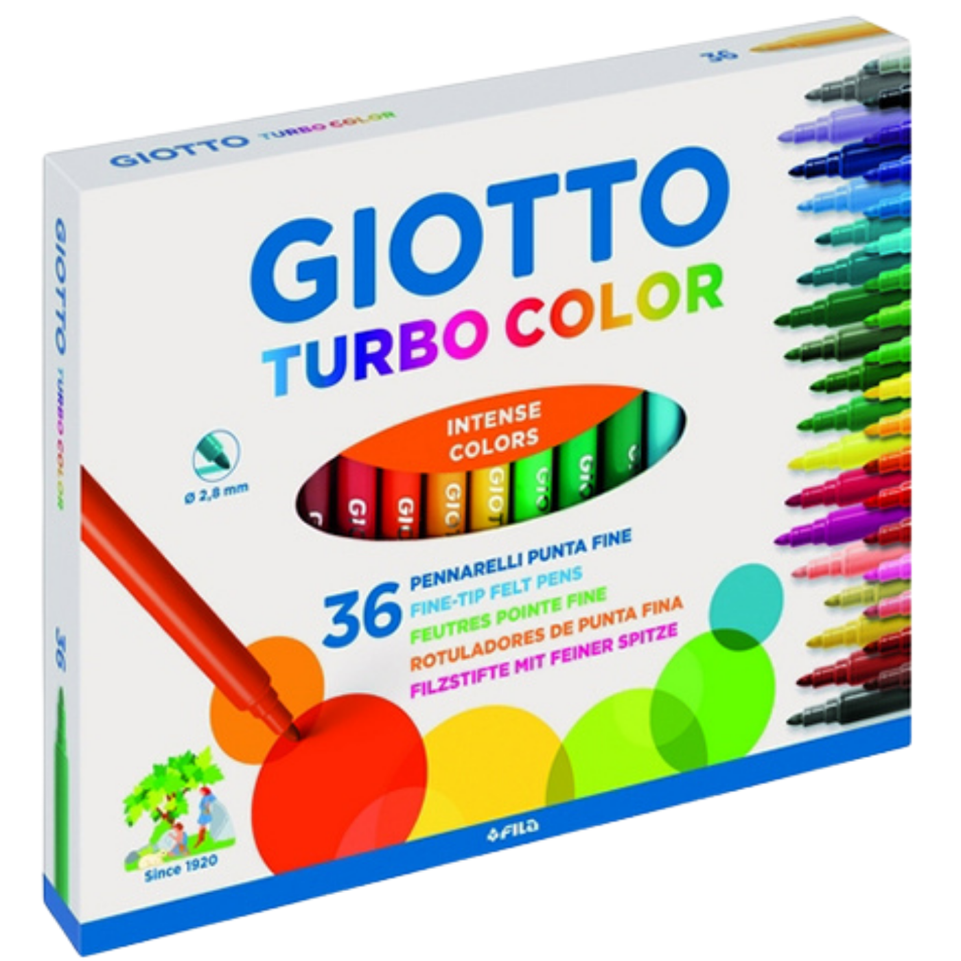 Giotto 418000 Turbo Color Keçeli Kalem 36'lı