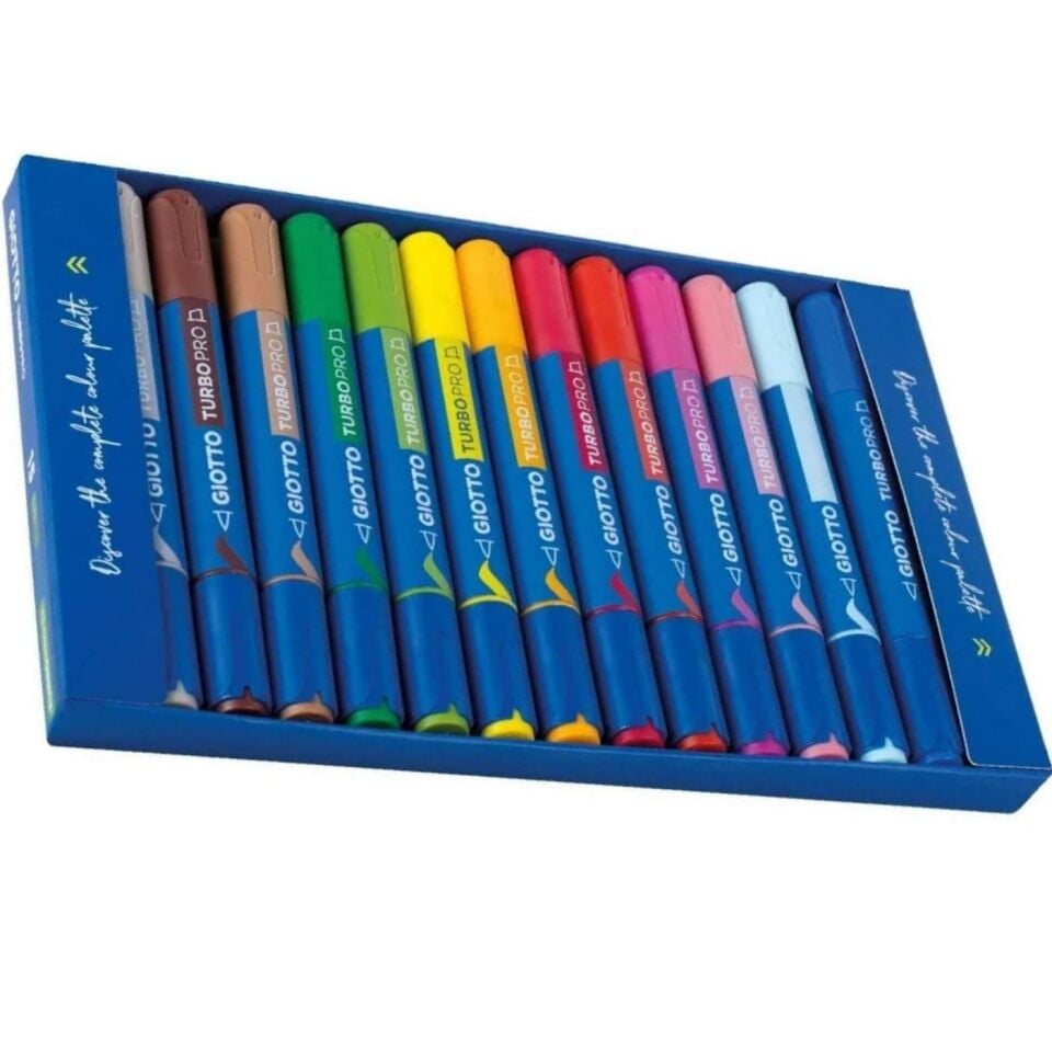 Giotto 427800 Turbo Pro Çift Uçlu Marker Kalem Seti 15'li