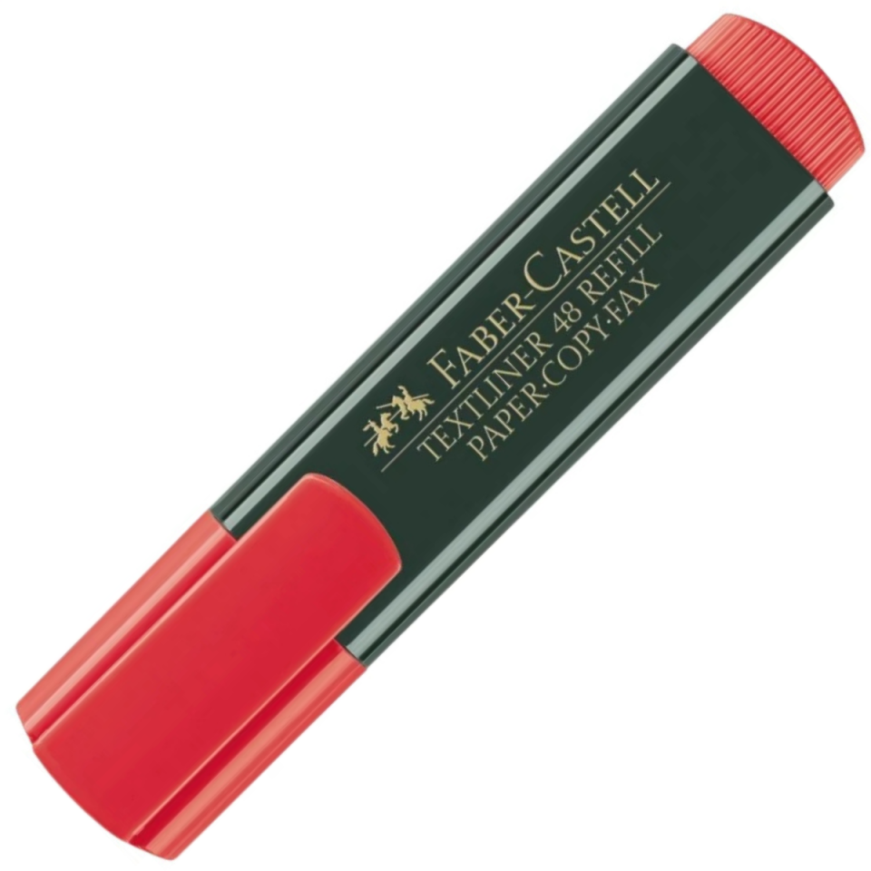 Faber Castell Fosforlu Kalem Mat Gövde Kırmızı 154821