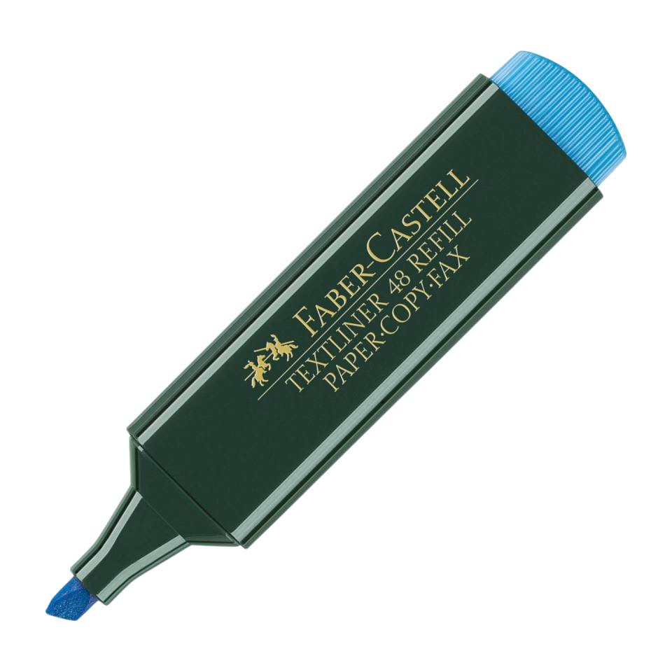 Faber-Castell Faber Castell Fosforlu Kalem Mat Gövde Mavi 154851 Mavi
