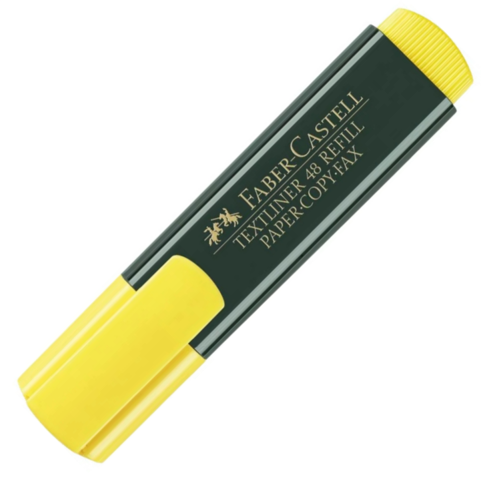 Faber Castell Fosforlu Kalem Mat Gövde Sarı 154807