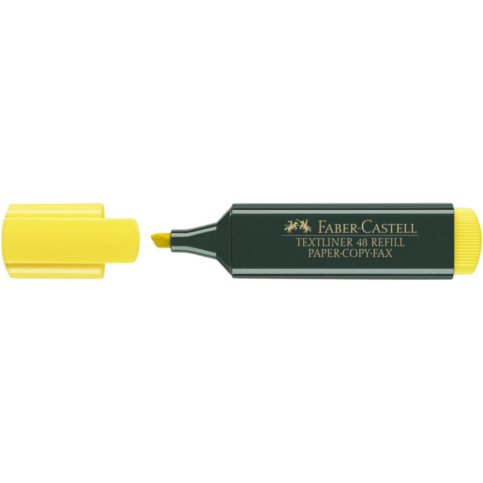 Faber Castell Fosforlu Kalem Mat Gövde Sarı 154807