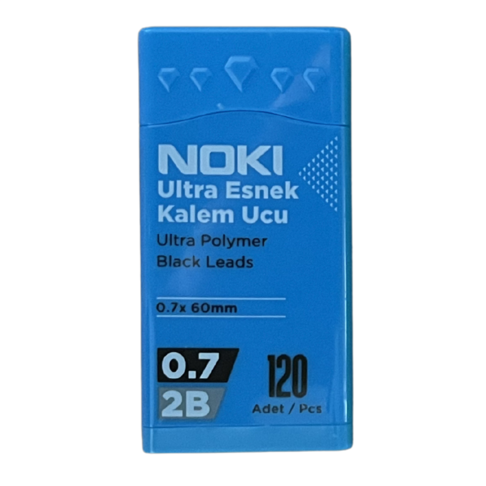Noki 7216 Min 0.7mm 2B 60mm 120’li Mekanik Kurşun Kalem Uç Pembe