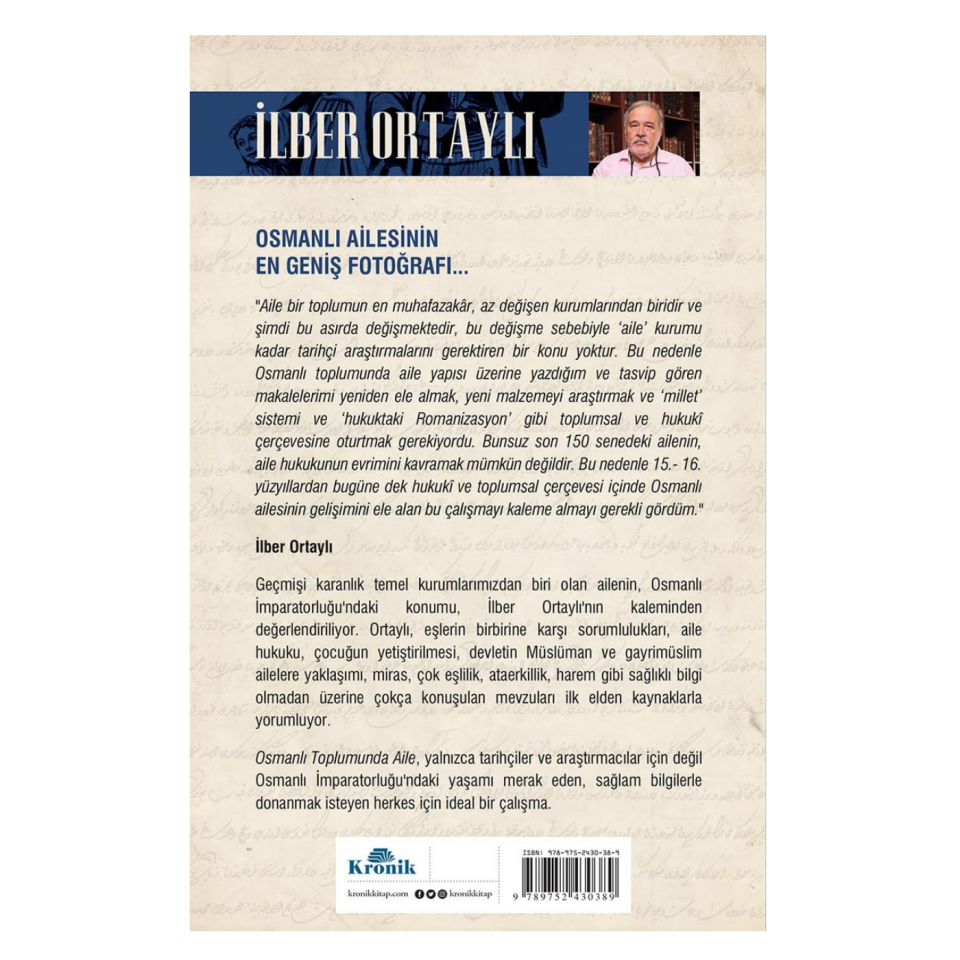 Osmanlı Toplumunda Aile - İlber Ortaylı