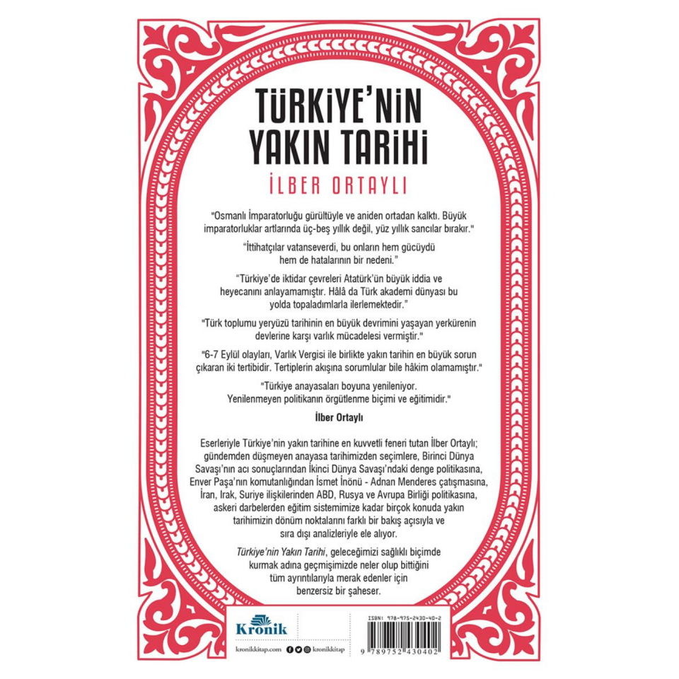 Türkiye'nin Yakın Tarihi - İlber Ortaylı