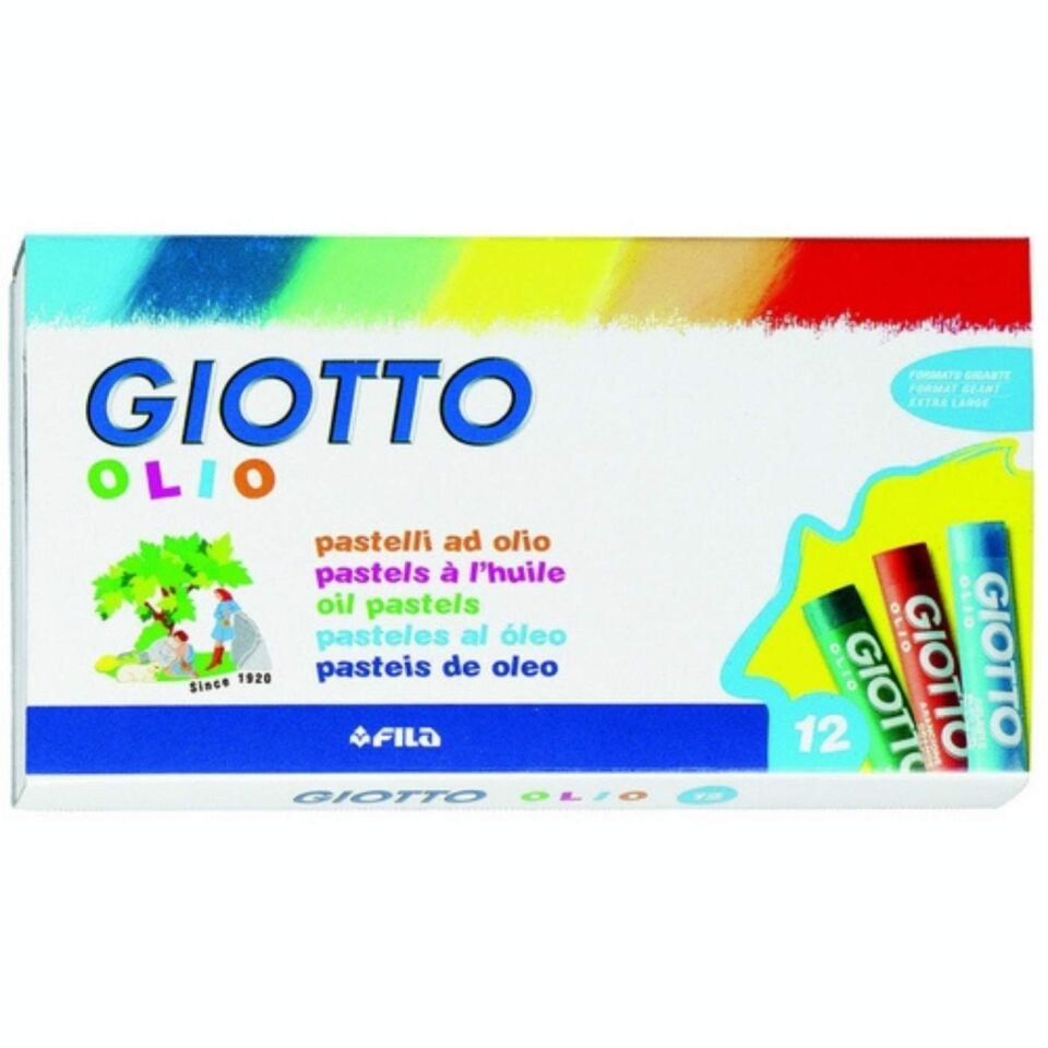 Giotto 293400 Olio Maxi Yağlı Pastel Boya Silindir 12'li