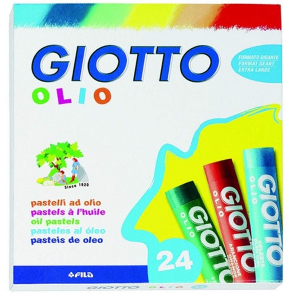 Giotto 293800 Olio Maxi Yağlı Pastel Boya Silindir 24'lü