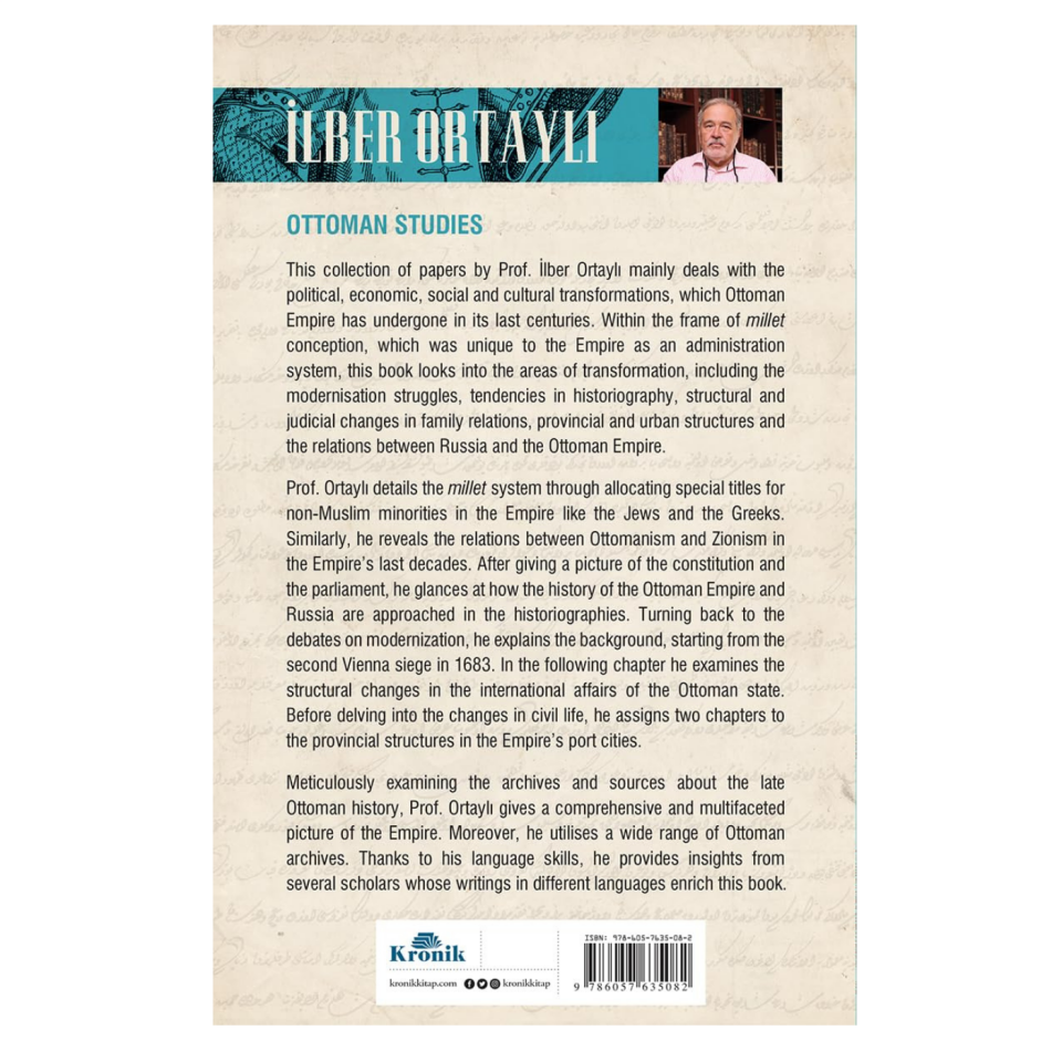 Ottoman Studies - 50.00 - İlber Ortaylı