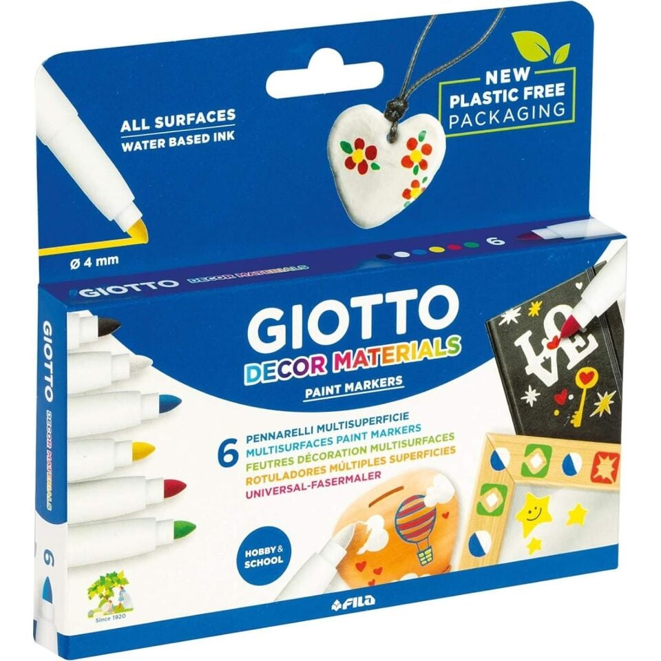 Giotto 453600 Decor Materials Boya Kalemi 6 Renk