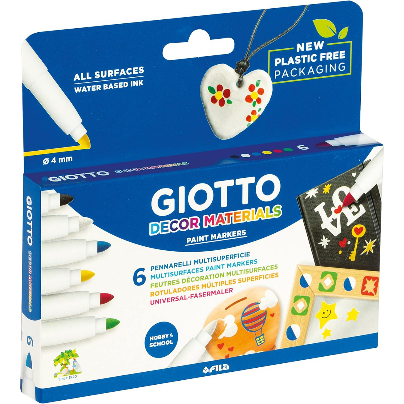 Giotto 453600 Decor Materials Boya Kalemi 6 Renk