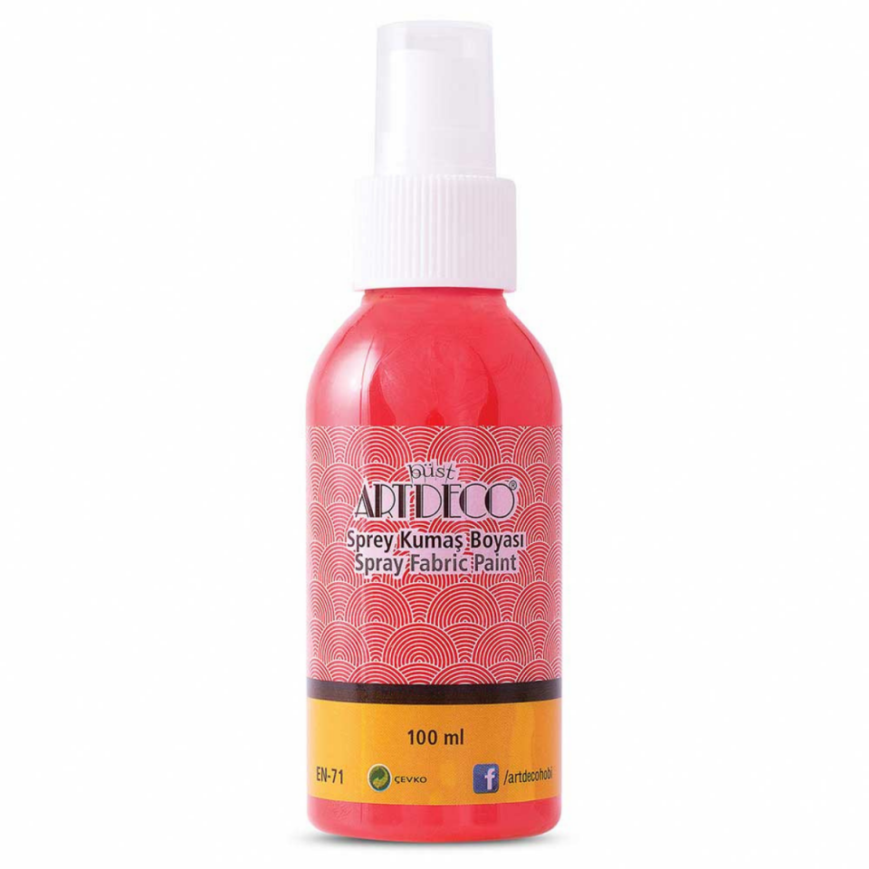  Artdeco 010D-1207 Sprey Kumaş Boyası 100Ml Skarlet