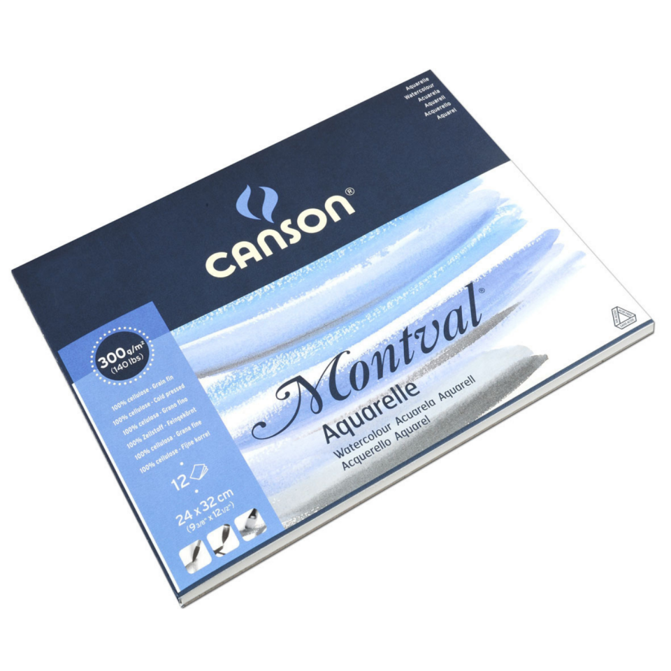 Canson Montval Suluboya Bloğu 24x32 cm 300 gr 12 Yaprak