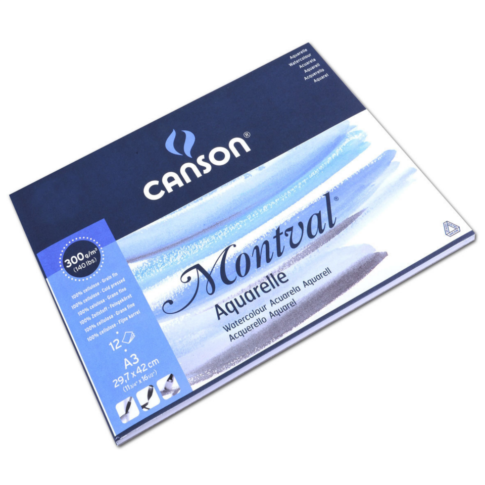 Canson Montval Suluboya Bloğu A3 cm 300 gr 12 Yaprak