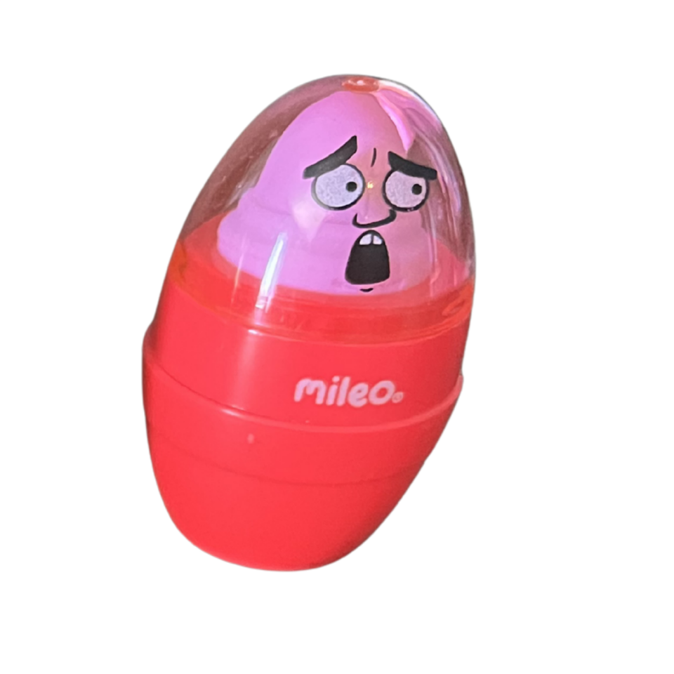 Mileo 6751 Egg Head Hazneli ve Silgili Kalemtıraş Pembe
