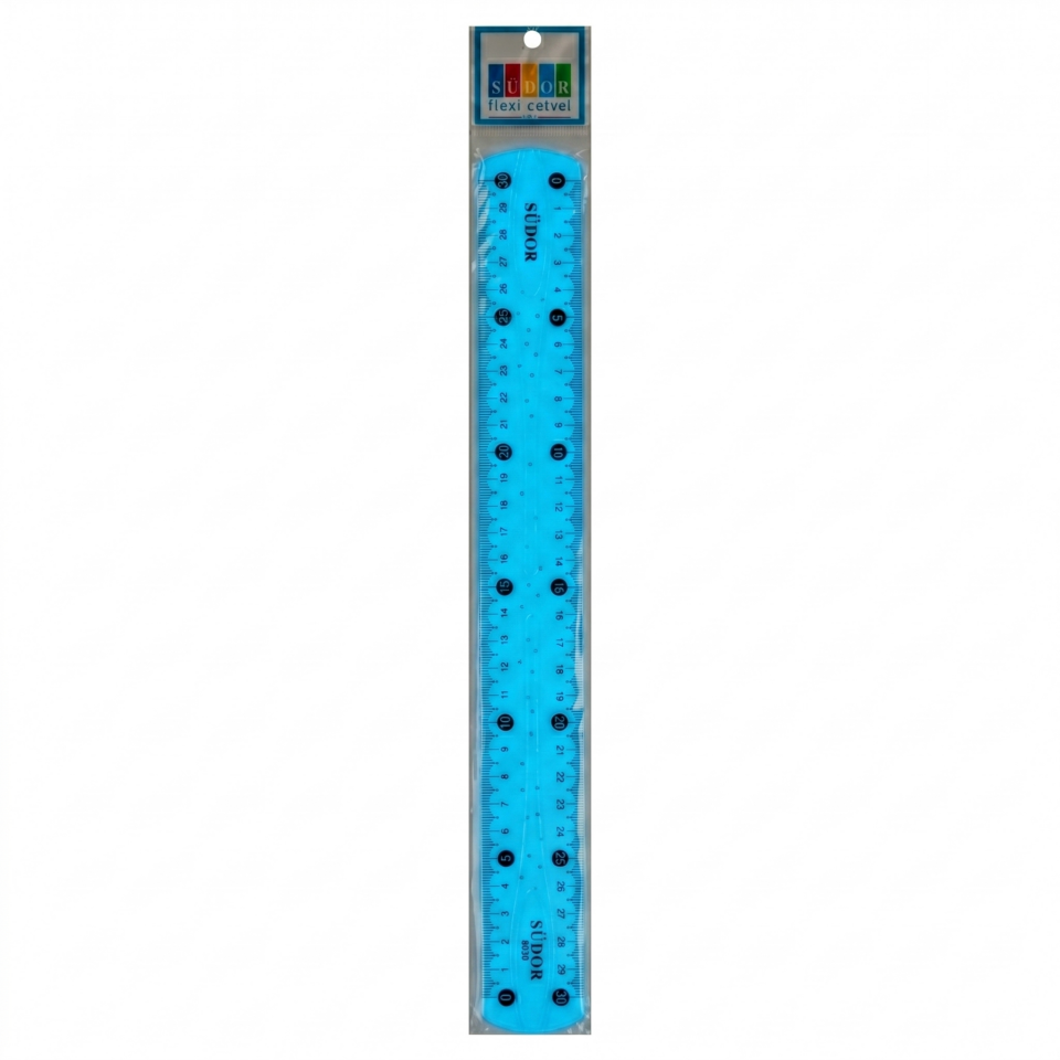 Südor Flexi Cetvel 30 cm Mavi