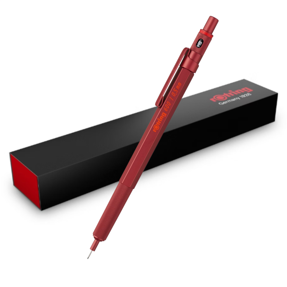 rOtring 600 Versatil Kurşun Kalem 0,5 Mm Canlı Kırmızı 2114264