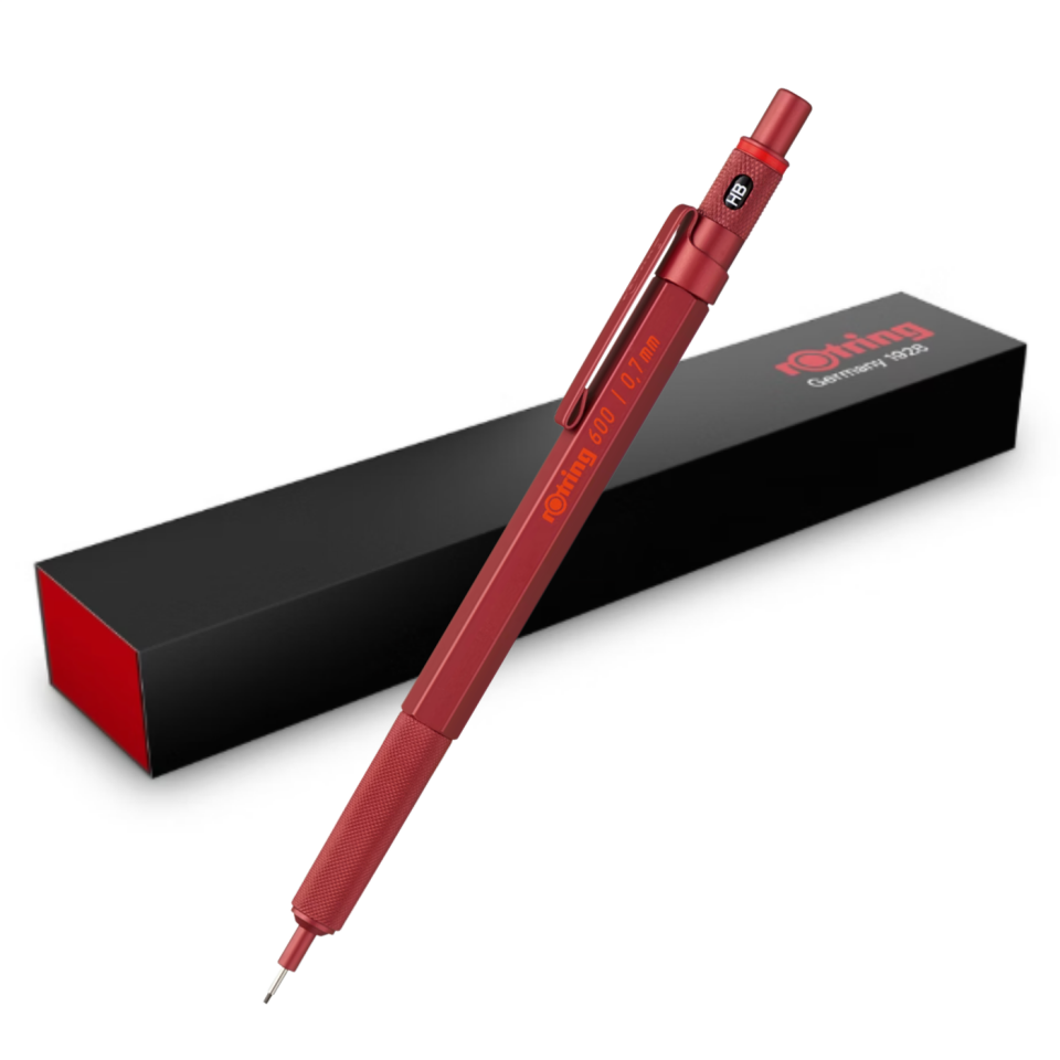 rOtring 600 Versatil Kurşun Kalem 0,7 Mm Canlı Kırmızı 2114265
