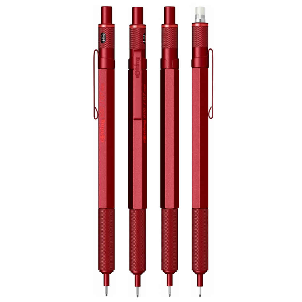 rOtring 600 Versatil Kurşun Kalem 0,7 Mm Canlı Kırmızı 2114265