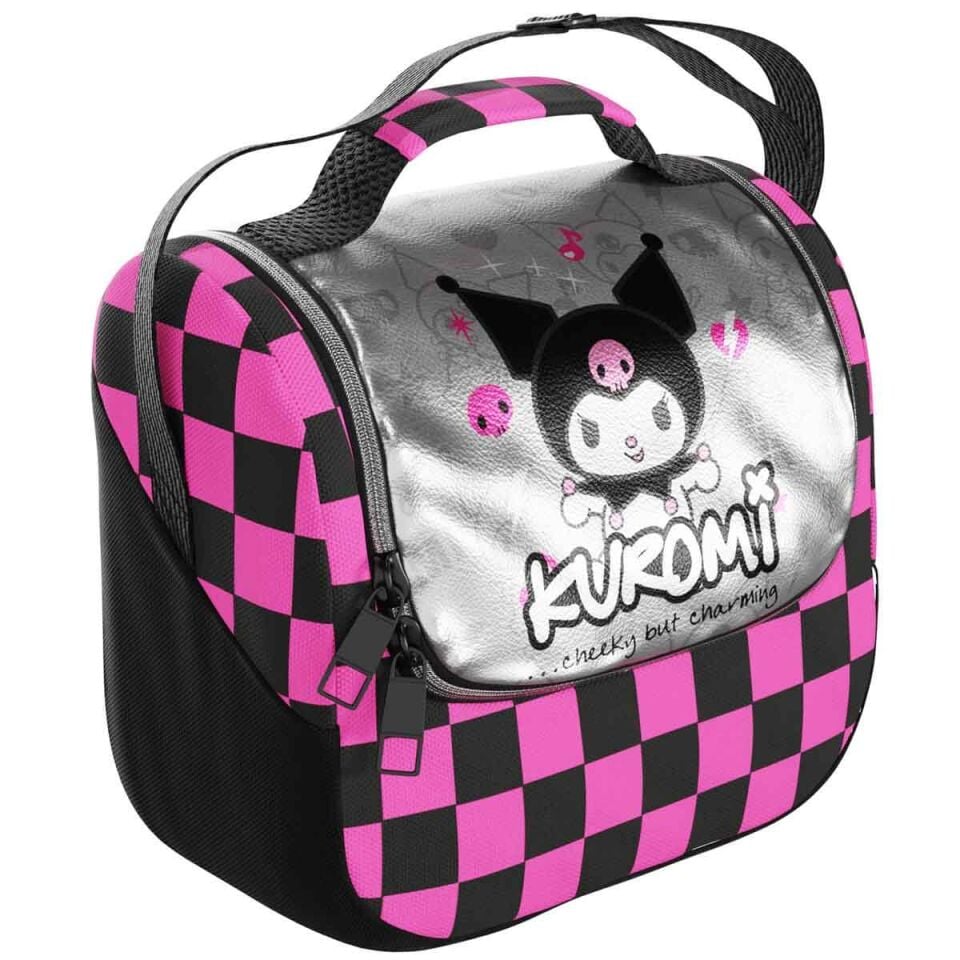 Obm Kuromi Dama Desenli Beslenme Çantası 3178