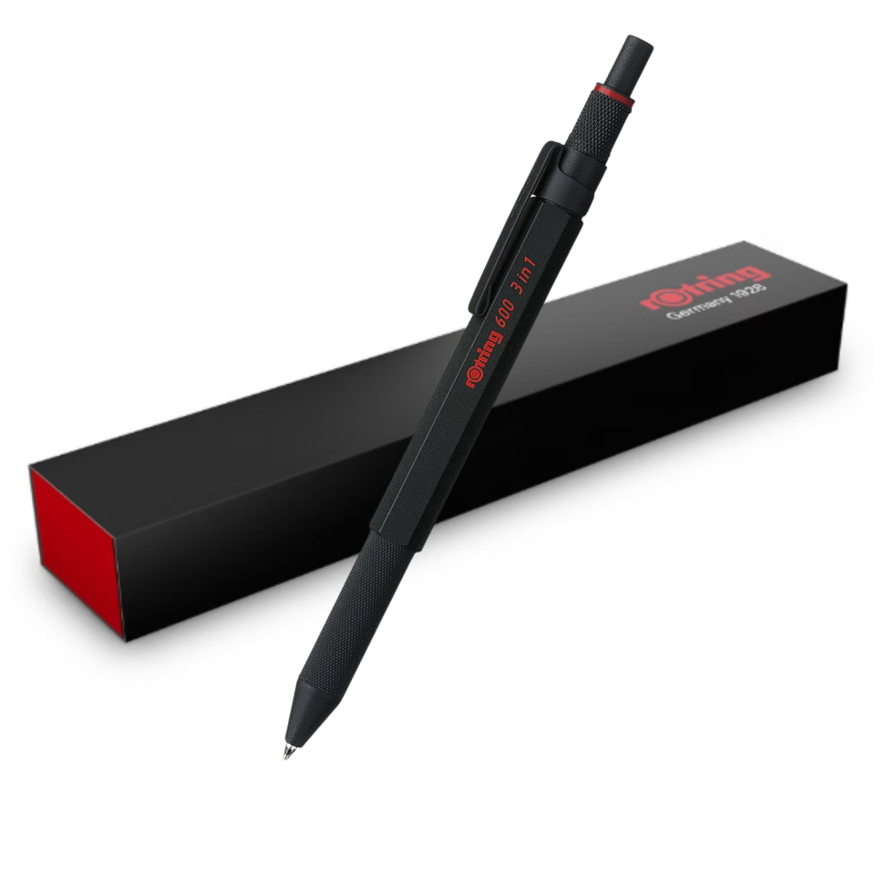 rOtring 600 MultiPen Üç Fonksiyonlu Kalem Siyah 2164108