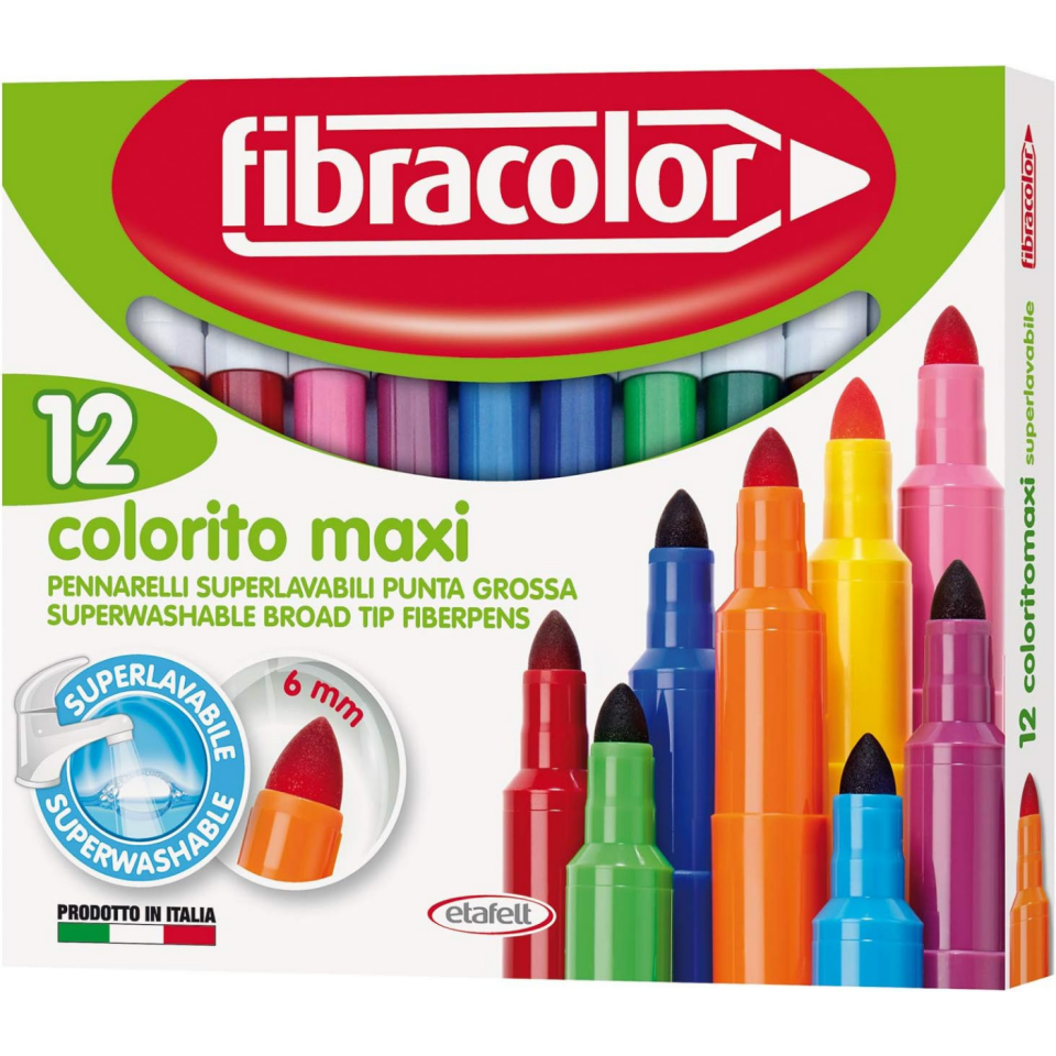 Fibracolor Colorito Maxi Keçeli Kalem 12 Renk