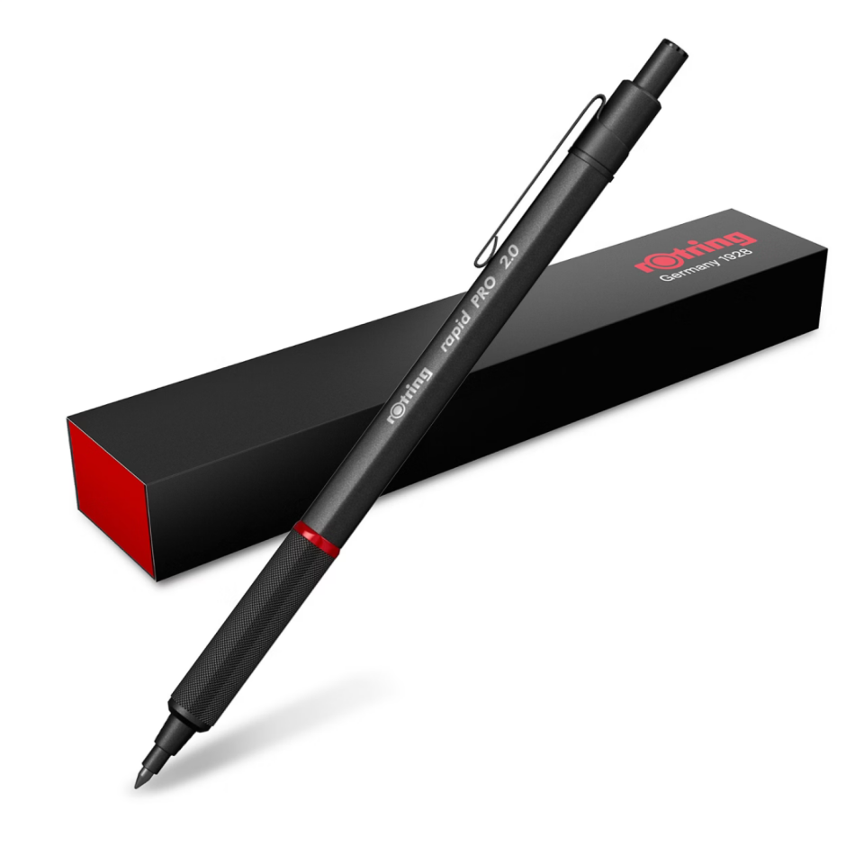 rOtring Rapid PRO Versatil Kurşun Kalem 2,0 Mm Mat Siyah 1904260
