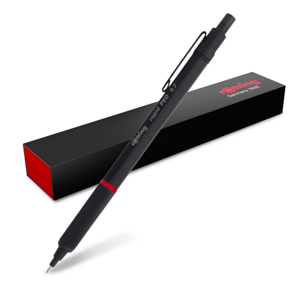 rOtring Rapid PRO Versatil Kurşun Kalem 0,7 Mm Mat Siyah 1904257