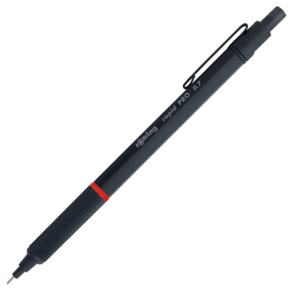 rOtring Rapid PRO Versatil Kurşun Kalem 0,7 Mm Mat Siyah 1904257