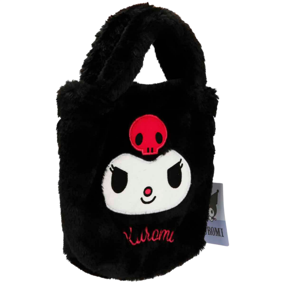 Obm Kuromi Siyah Peluş El Çantası 3021
