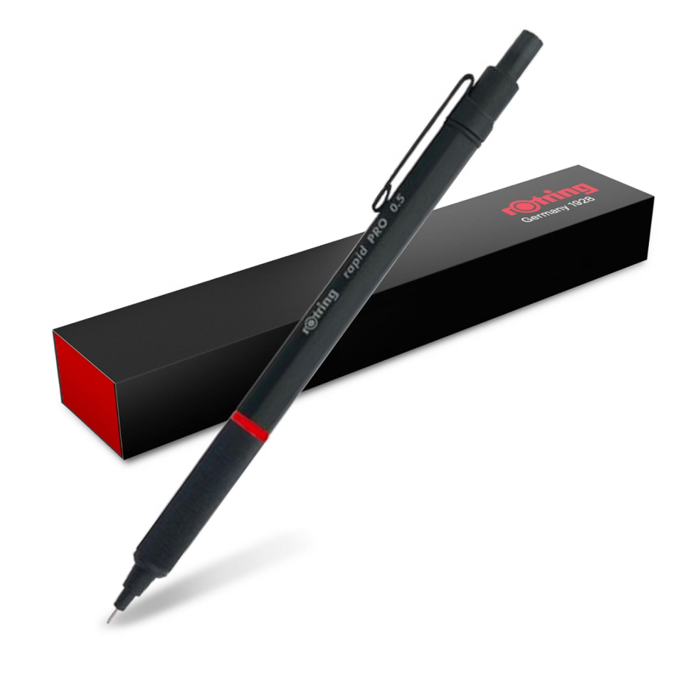 rOtring Rapid PRO Versatil Kurşun Kalem 0,5 Mm Mat Siyah 1904258