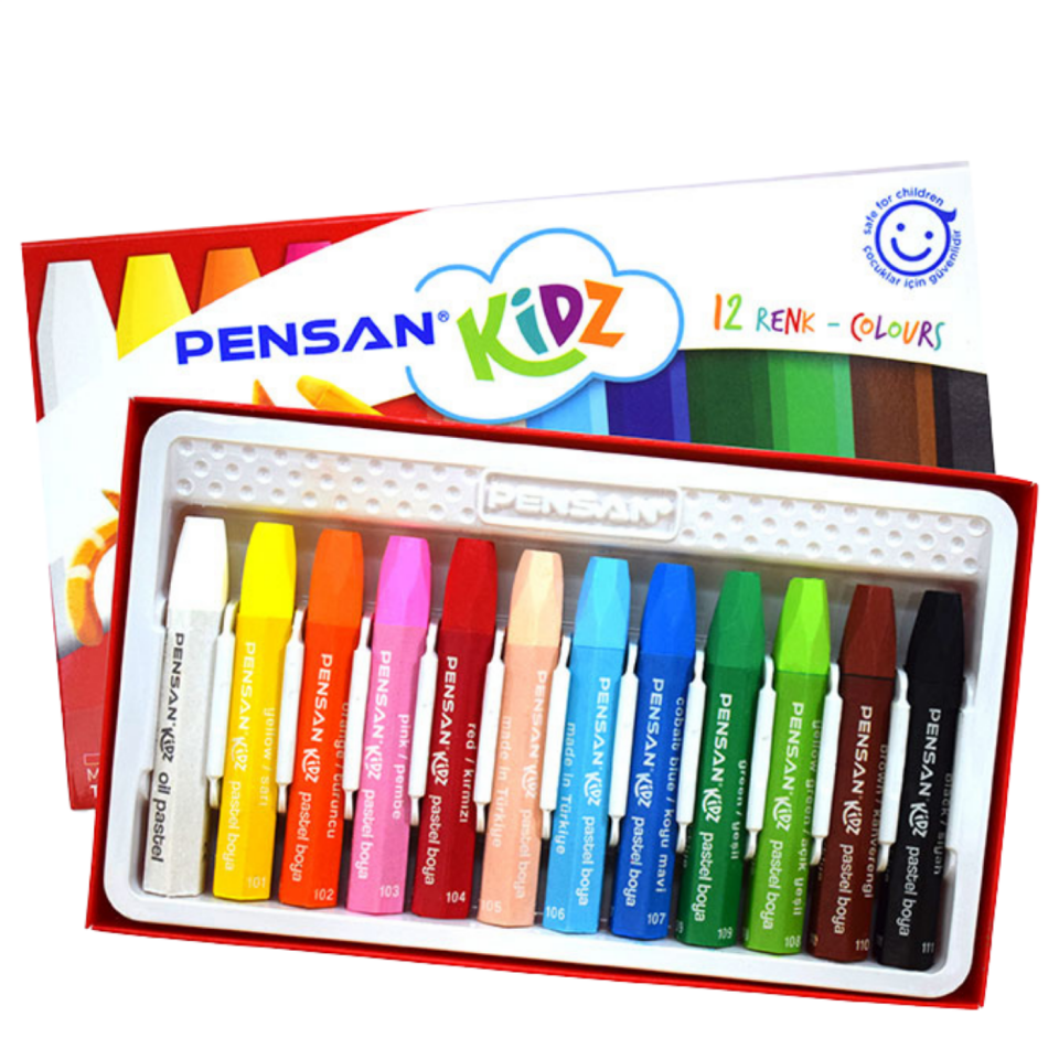Pensan 98060 Kidz Pastel Boya 12 Renk Yeni Ürün