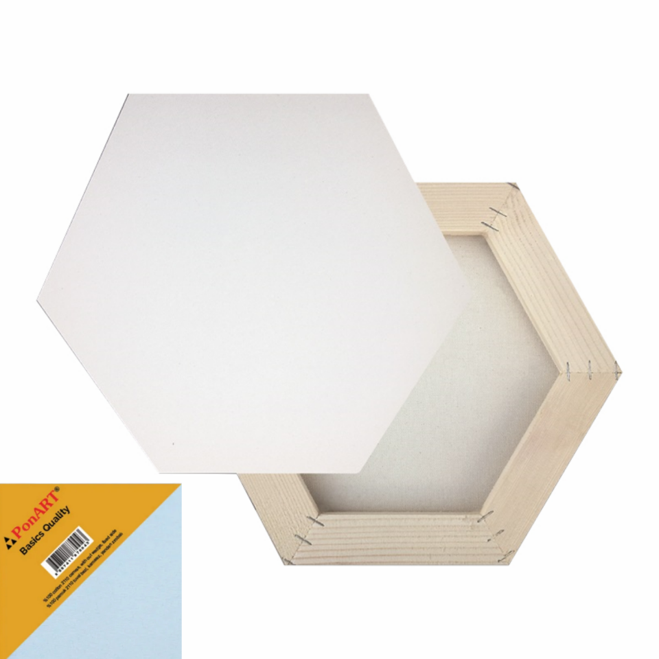PonART PTB-3030  Basics Altıgen Tuval 30x30