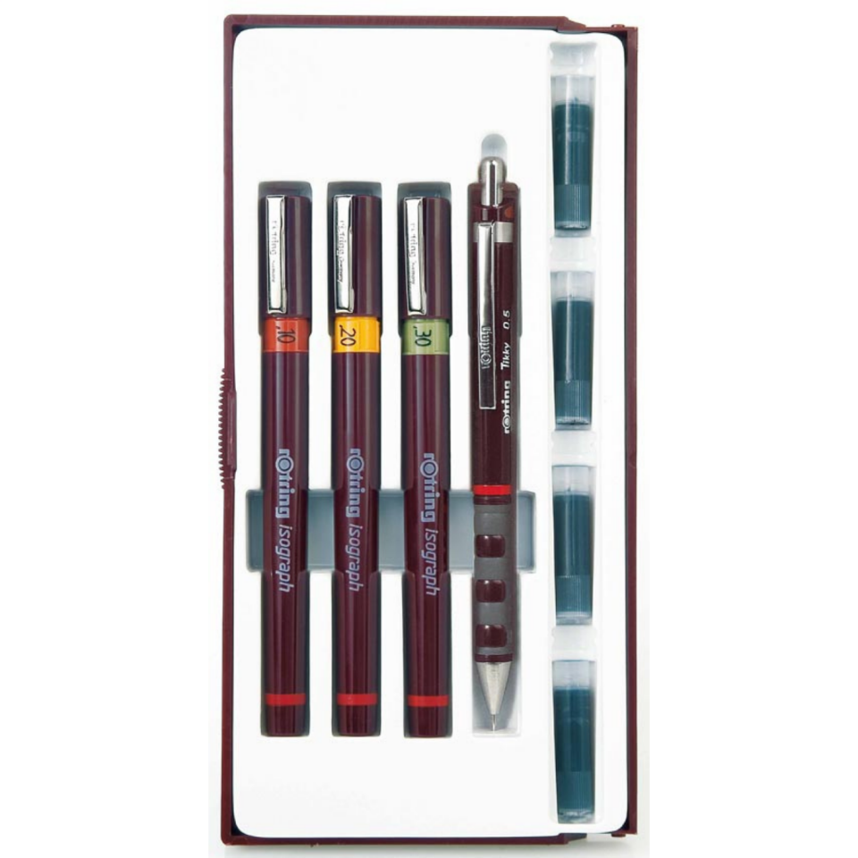 rOtring Isograph Junior 3'lü Rapido Seti 0.2mm 0.3mm 0.5mm S0699320