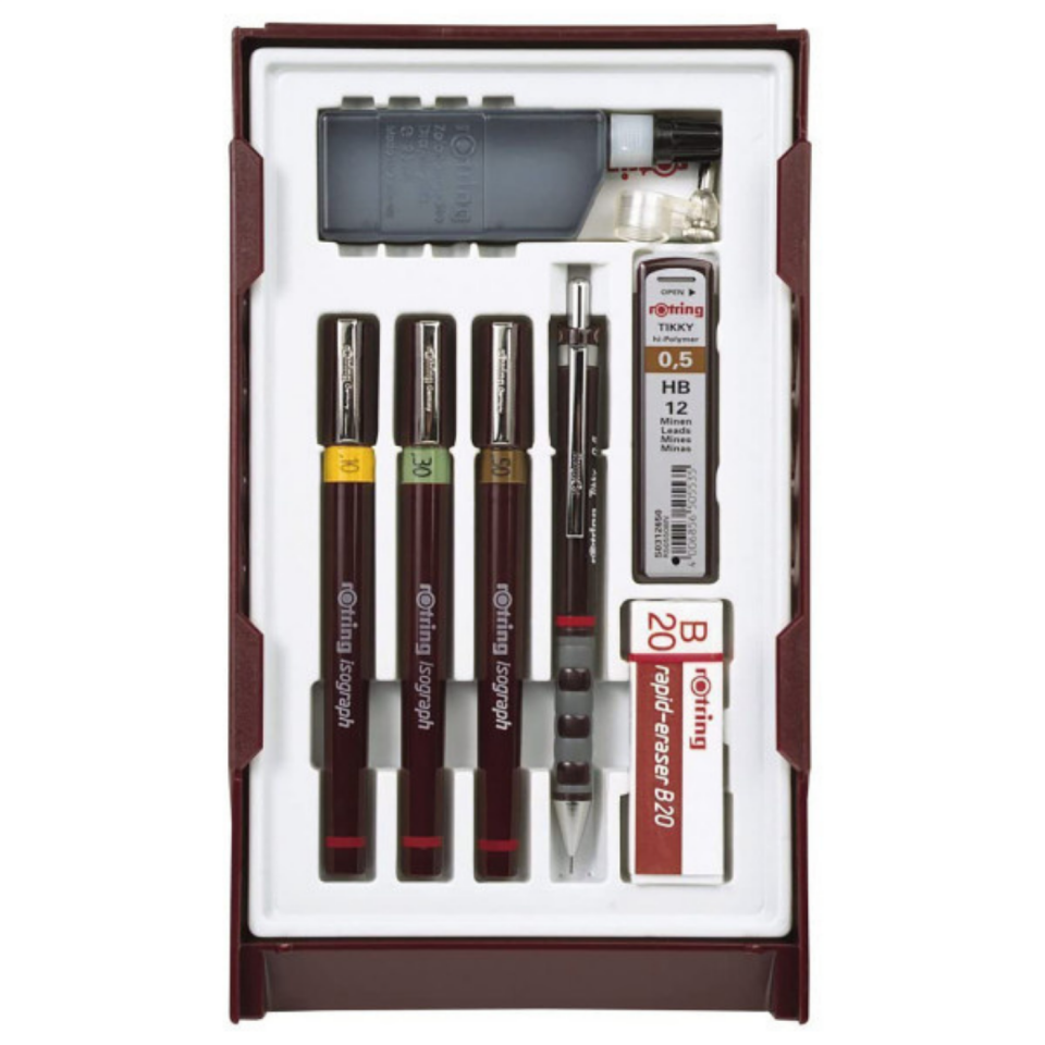rOtring Isograph College 3'lü Rapido Seti Pergelsiz 0.2mm 0.3mm 0.5mm S0699370