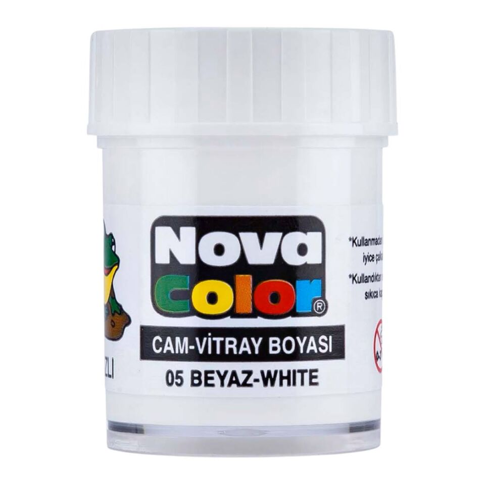 Nova Color Nc-153 Su Bazlı Cam Boyası Beyaz