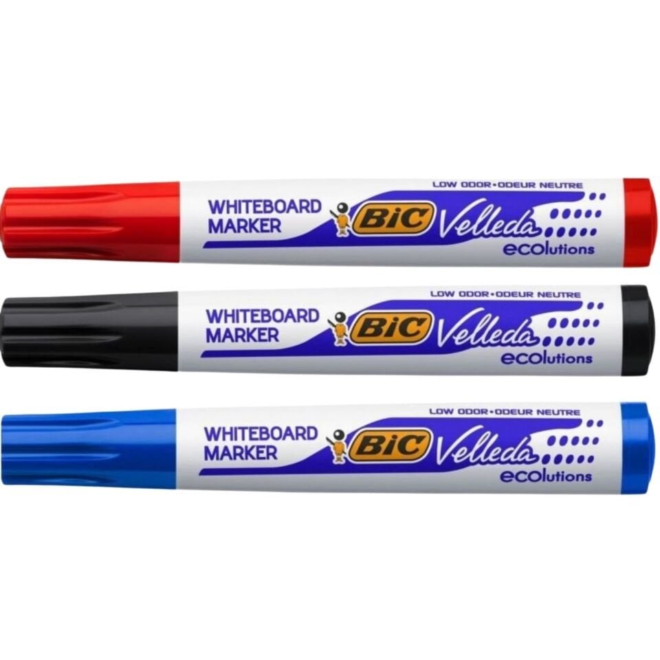 Bic 1701 Velleda Eco Yuvarlak Uçlu Beyaz Tahta Kalemi