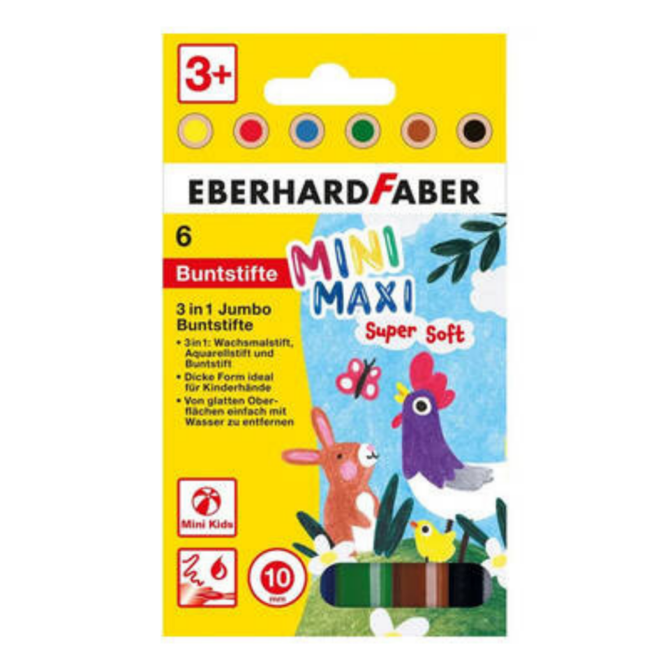 Eberhard Faber Altıgen Boyama Kalemi 3 mm Mine 24 Renk