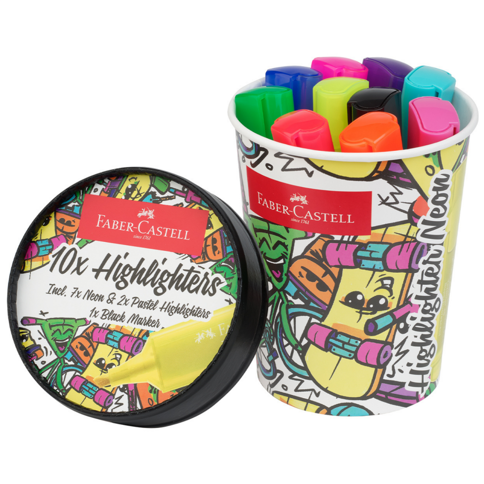 Faber-Castell Textliner Fosforlu Kalem Ice Cream Neon 10 Renk