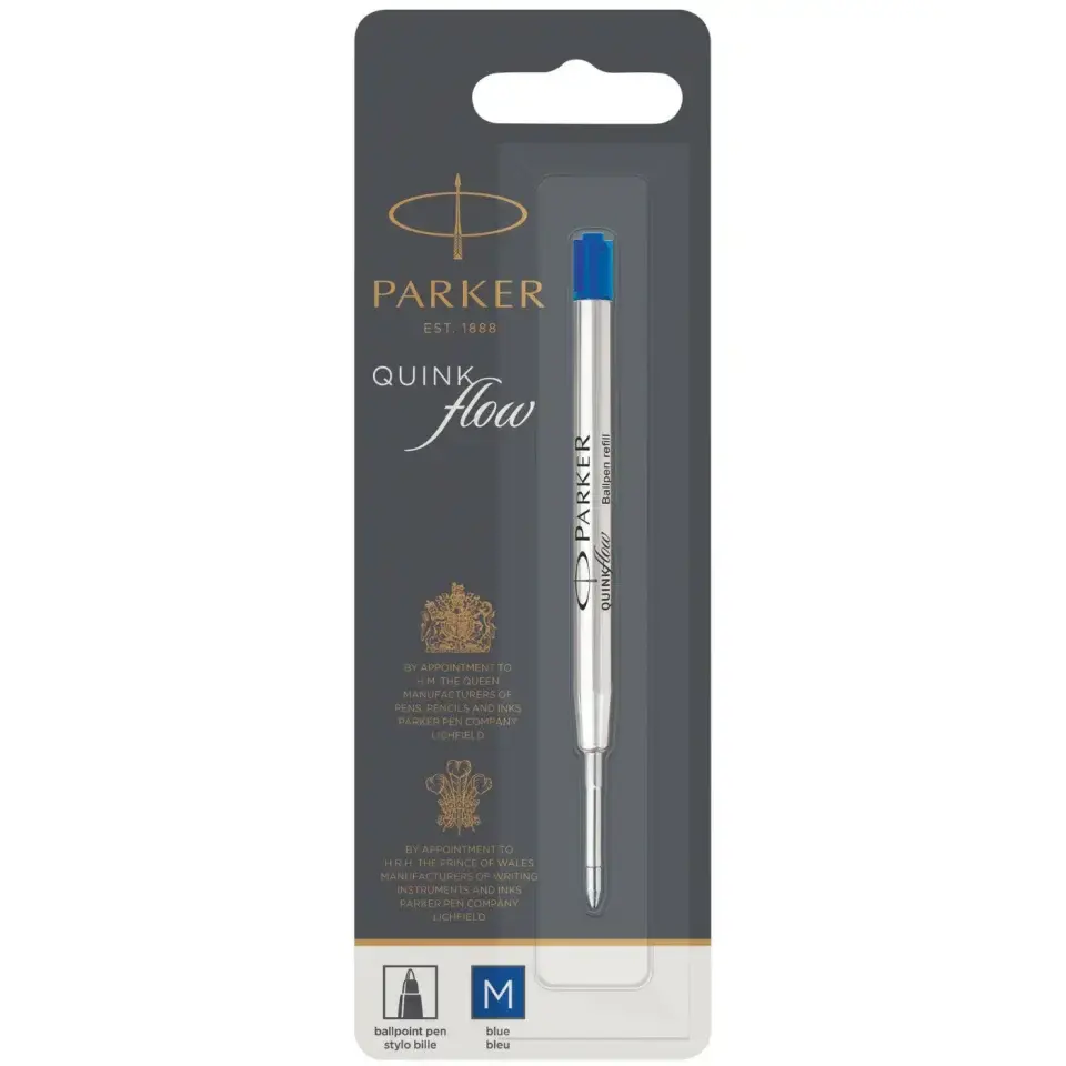 Parker Tükenmez Kalem Refill Blister Medium (Orta) M Uç Mavi 1950371