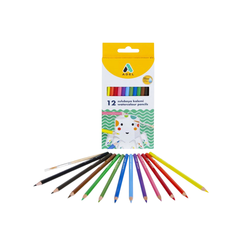 Adel Aquarell Boya Kalemi 12 Renk 610001