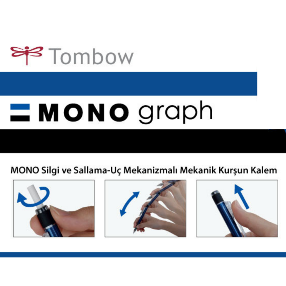 Tombow Mono Graph Neutral Color 0.5 mm Versatil Kalem