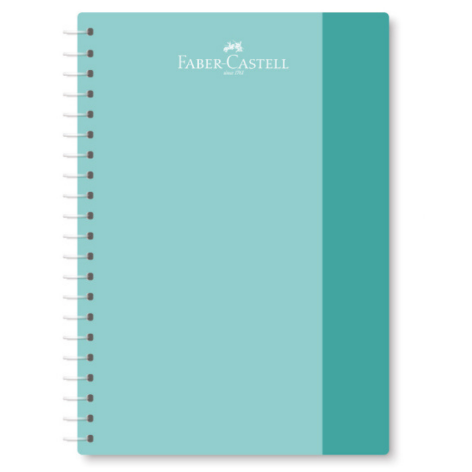 Faber-Castell 100 Yaprak Soft Spiralli PP Kapak Çizgili Defter - 0507 Pembe