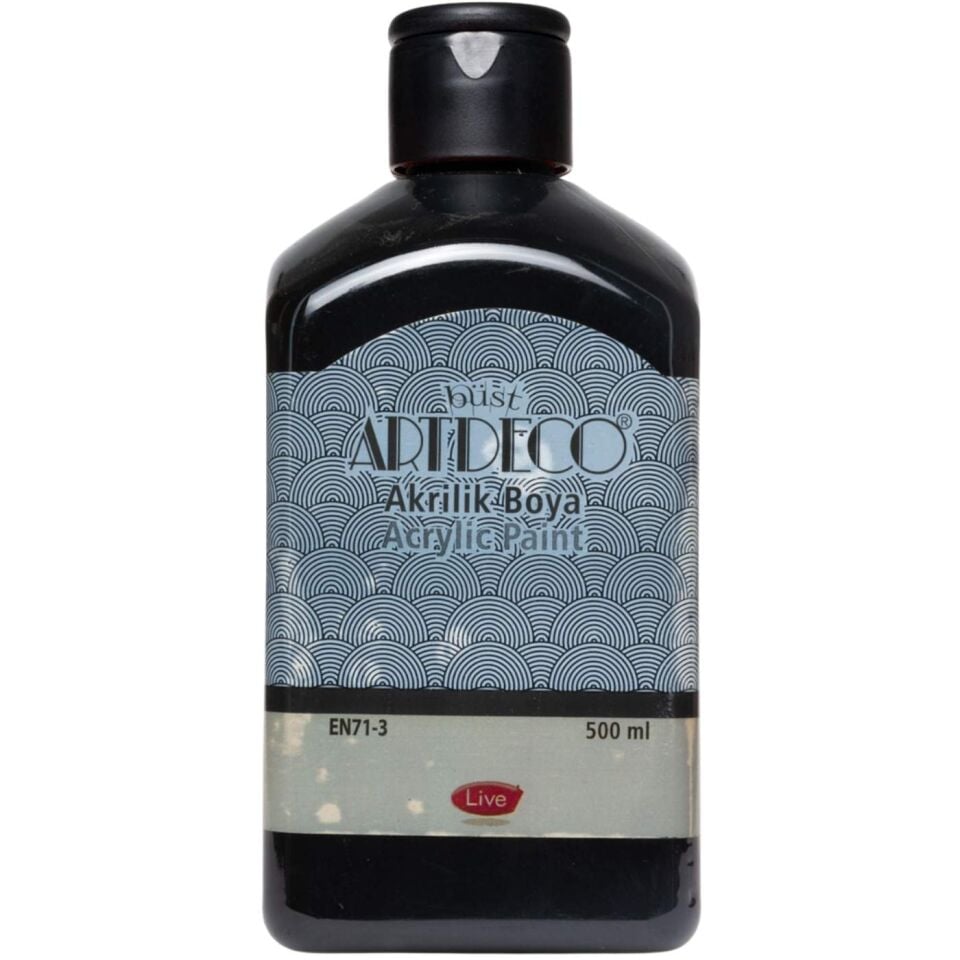 Artdeco 3618 Akrilik Boya Siyah 500 ml