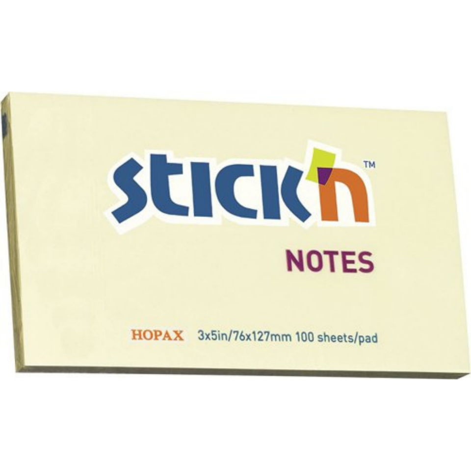 Gıpta Stick'n Yapışkanlı Sarı Not Kağıdı 76x127mm