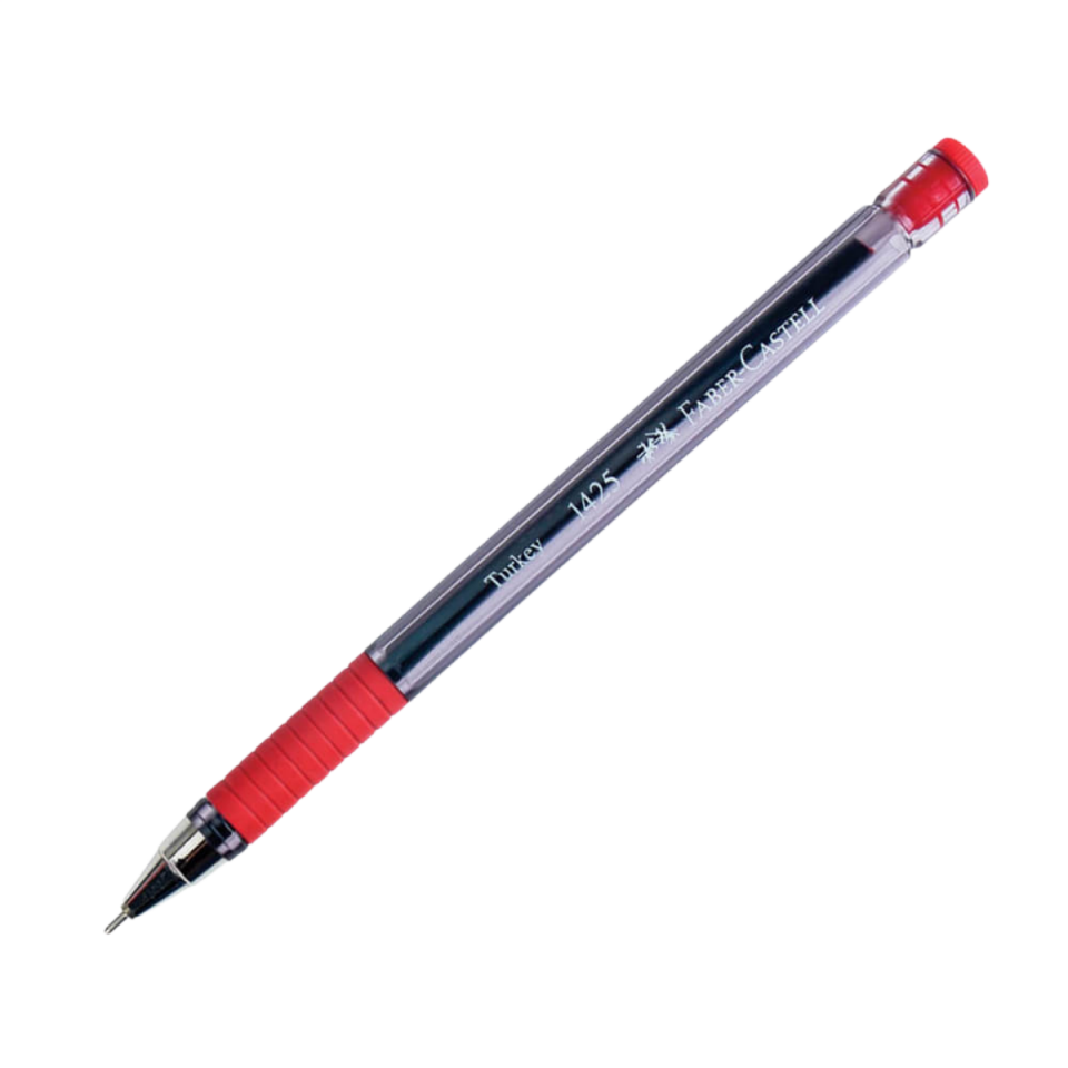 Faber-Castell Faber Tükenmez Kalem İğne Uç Kırmızı 142521