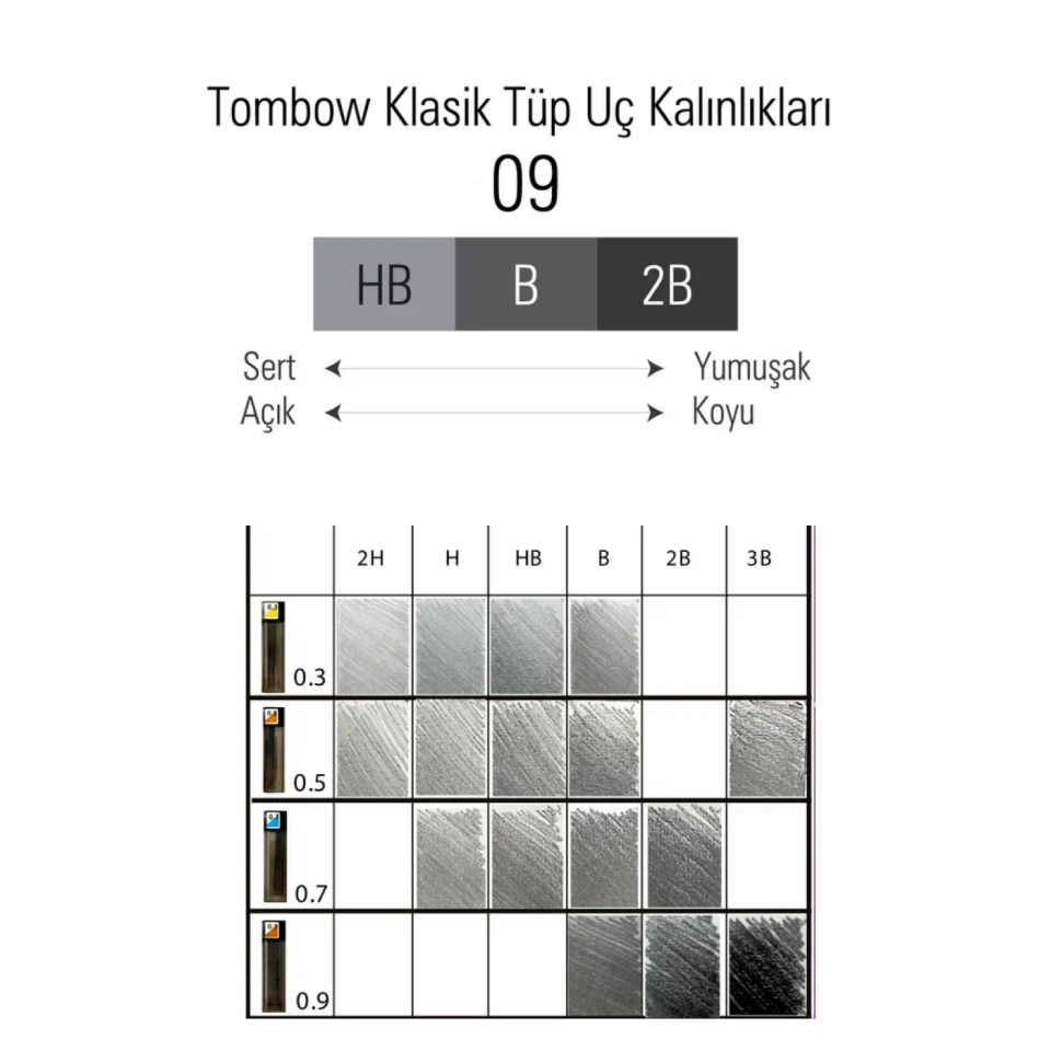 Tombow Mono Lead Ultrapolymer Uç 2B 0.7 mm