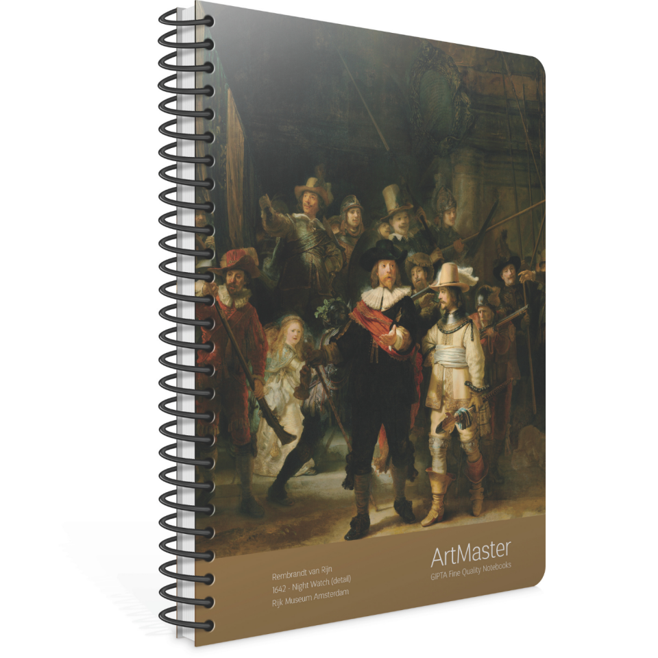 Gıpta Art Master 19X26 Spiralli Karton Kapak 100 Yaprak Çizgili Defter V.Van Gogh
