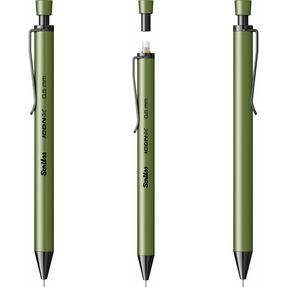 Scrikss Icon-X Metal 0,5 Mm Versatil - Uçlu Kalem Yeşil