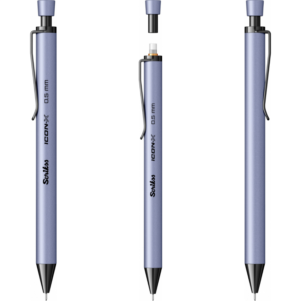 Scrikss Icon-X Metal 0,5 Mm Versatil - Uçlu Kalem Lila