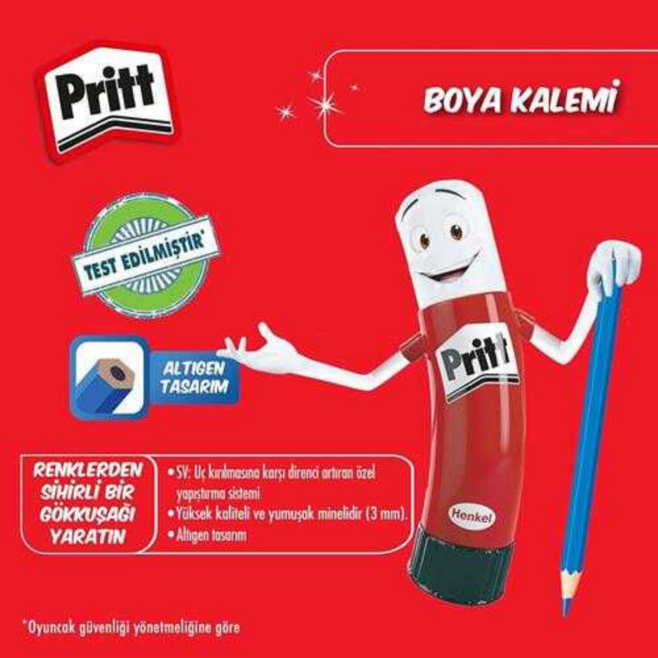 Pritt Pritt 1219734 Kuruboya Kalemi 12'li Karton Kutu
